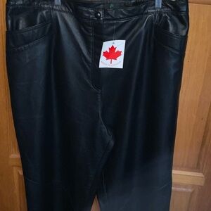Faux leather Black Pants